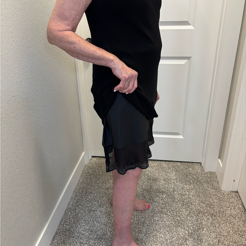 Elegant Black Layered Dress